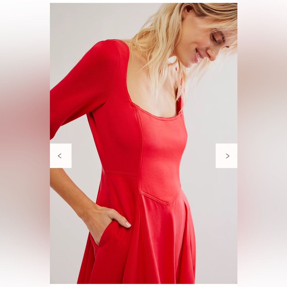 RARE!!! Free People Elise Midi Dress - Picture 4 of 13